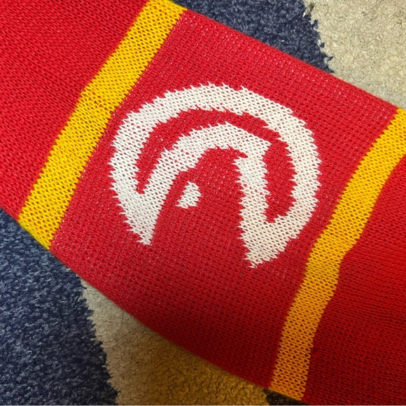 RARE VINTAGE Atlanta Hawks Cliff Engle Sweater NBA Basketball 1980s 1990s Large - Picture 3 of 10